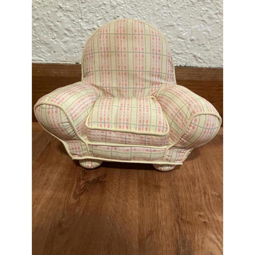 Madeline Vintage Plush Chair 2003 and Barbara Bemelmans GUC 12” by 13” by 7”